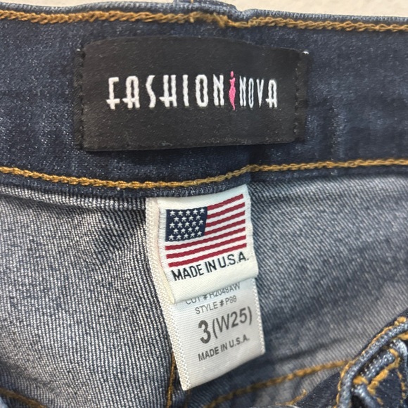 Fashion Nova Dark Blue High-Rise Jeans - Picture 2 of 5